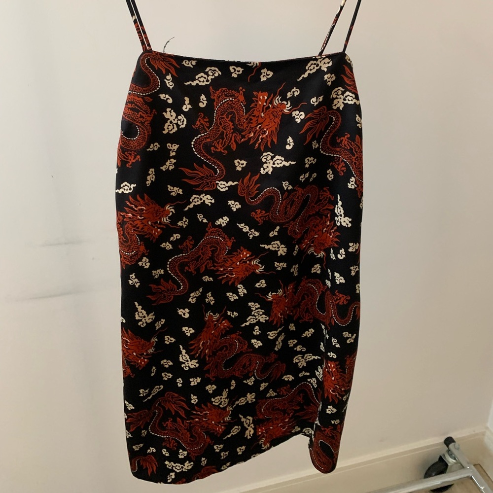 Zara Dragon Print Mini Dress
